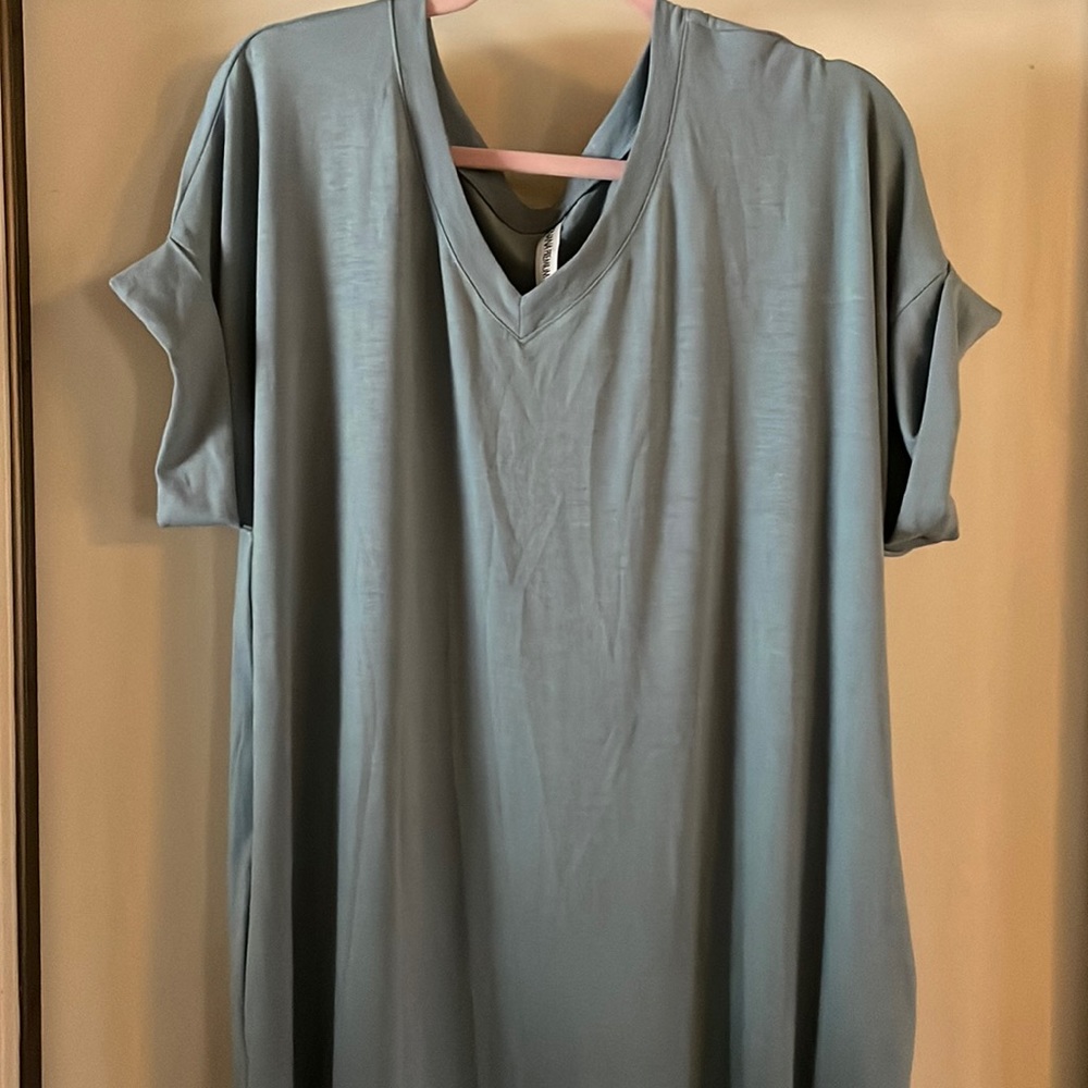 Comfortable T shirt dress with pockets